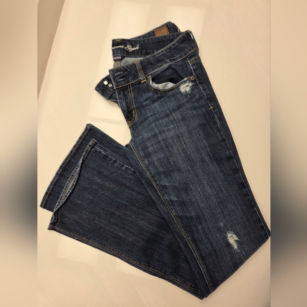 American Eagle Outfitters Dark Blue Flare Jeans